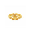 Burren Jewellery Celtic Twist Claddagh Ring, Gold