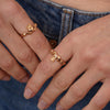 Burren Jewellery Celtic Twist Claddagh Ring, Gold