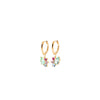Burren Jewellery He Loves Me Not Earrings, Gold Multi