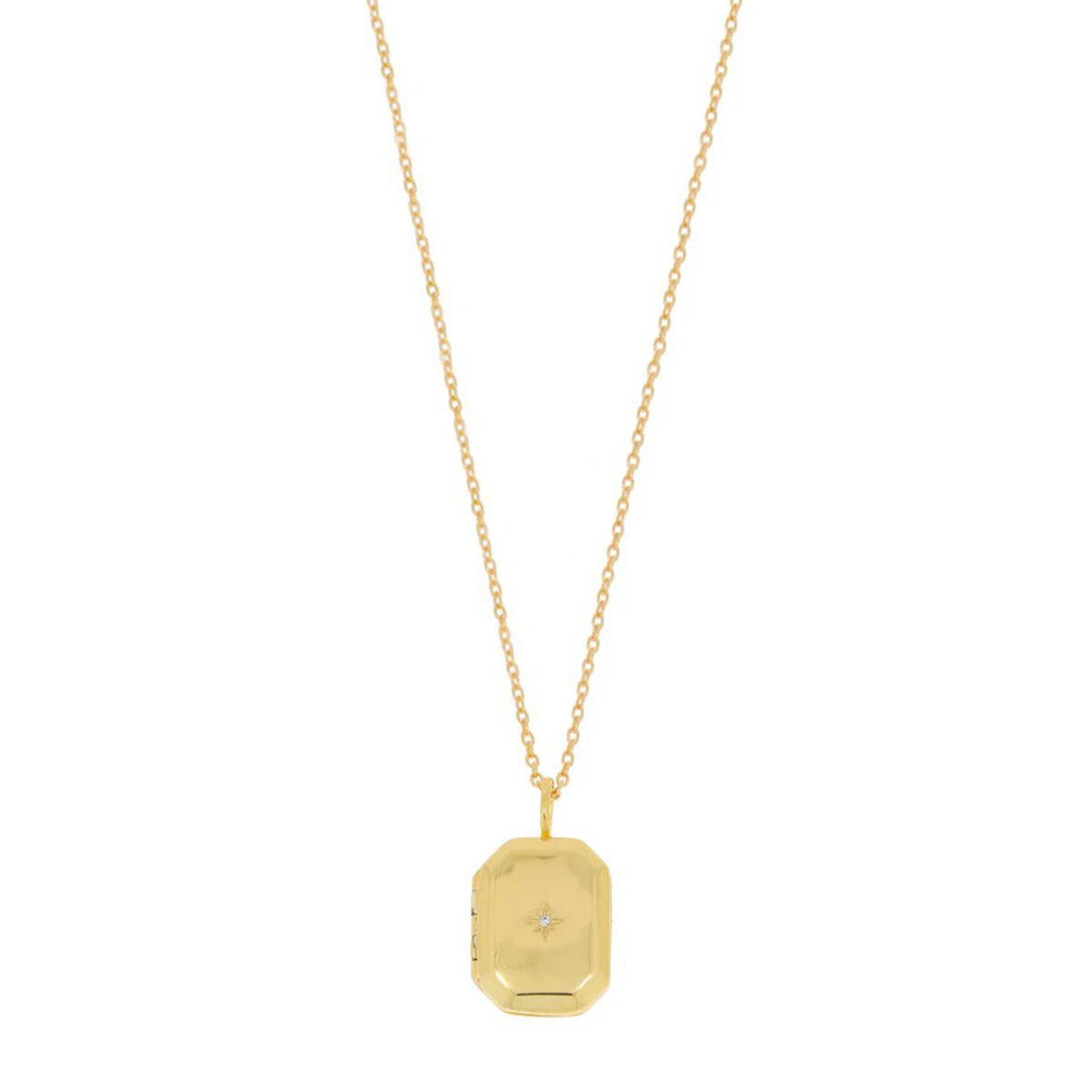 Burren Jewellery Heartstrings Pendant Locket Necklace, Gold