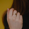 Burren Jewellery Impression Signet Ring, Gold