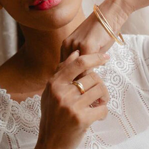 Burren Jewellery Intuition Ring, Gold & Silver Multi