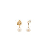 Burren Jewellery Juliet Pearl Earrings, Gold