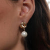 Burren Jewellery Juliet Pearl Earrings, Gold