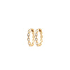 Burren Jewellery Labelled with Love Hoop Earrings, Gold