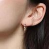 Burren Jewellery Labelled with Love Hoop Earrings, Gold