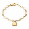 Burren Jewellery Lock Down Bracelet, Gold