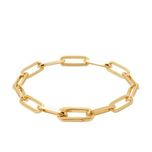 Burren Jewellery Luna Charm Bracelet, Gold