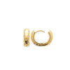 Burren Jewellery Raindrops Huggie Hoops, Gold