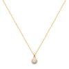 Burren Jewellery Rising Sun Solitaire Pendant Necklace, Gold