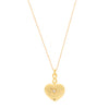 Burren Jewellery Sacred Heart Pendant Locket Necklace, Gold