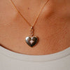 Burren Jewellery Sacred Heart Pendant Locket Necklace, Gold