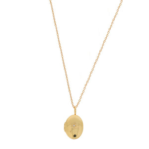 Burren Jewellery Secret Garden Pendant Locket Necklace, Gold