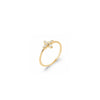 Burren Jewellery What’s Left Unsaid Flower Ring, Gold