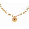 Burren Jewellery Wrecking Ball Necklace, Gold