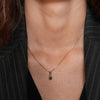 Burren Jewellery Darla Emerald Pendant Necklace, Gold