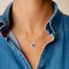 Burren Jewellery Madelyn Sapphire Necklace, Gold
