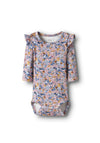 Name It Baby Girl Kdrra Long Sleeve Floral Bodysuit, Lilac