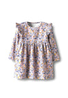 Name It Baby Girl Korra Long Sleeve Floral Dress, Lilac Multi