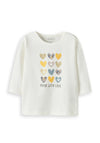 Name It Baby Girl Kinda Long Sleeve Top, Cream