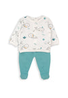 Babybol Baby Boy Whale Top and Pant Set, Blue