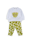 Babybol Baby Girl Spread Kindness Sweater and Pant Set, Green
