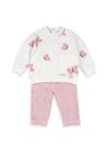 Babybol Baby Girl Butterfly 2 Piece Set, Pink