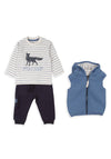 Babybol Baby Boy Stay Wild 3 Piece Set, Blue