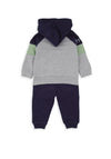 Babybol Baby Boy Hooded 2 Piece Tracksuit, Navy