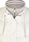 Barbara Lebek Ribbed Trim Padded Gilet, White