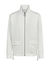 Barbara Lebek Zip Up High-Neck Sweat Jacket, White