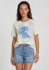 Barbara Lebek Embroidered Graphic T-Shirt, Beige
