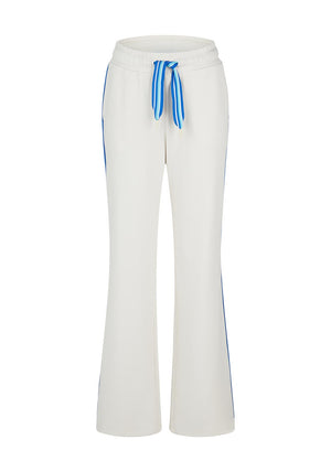 Barbara Lebek Wide Leg Joggers, Cream Multi