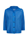 Barbara Lebek Knitted Button Up Jacket, Blue