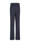 Barbara Lebek Striped With Belt Trousers, Navy