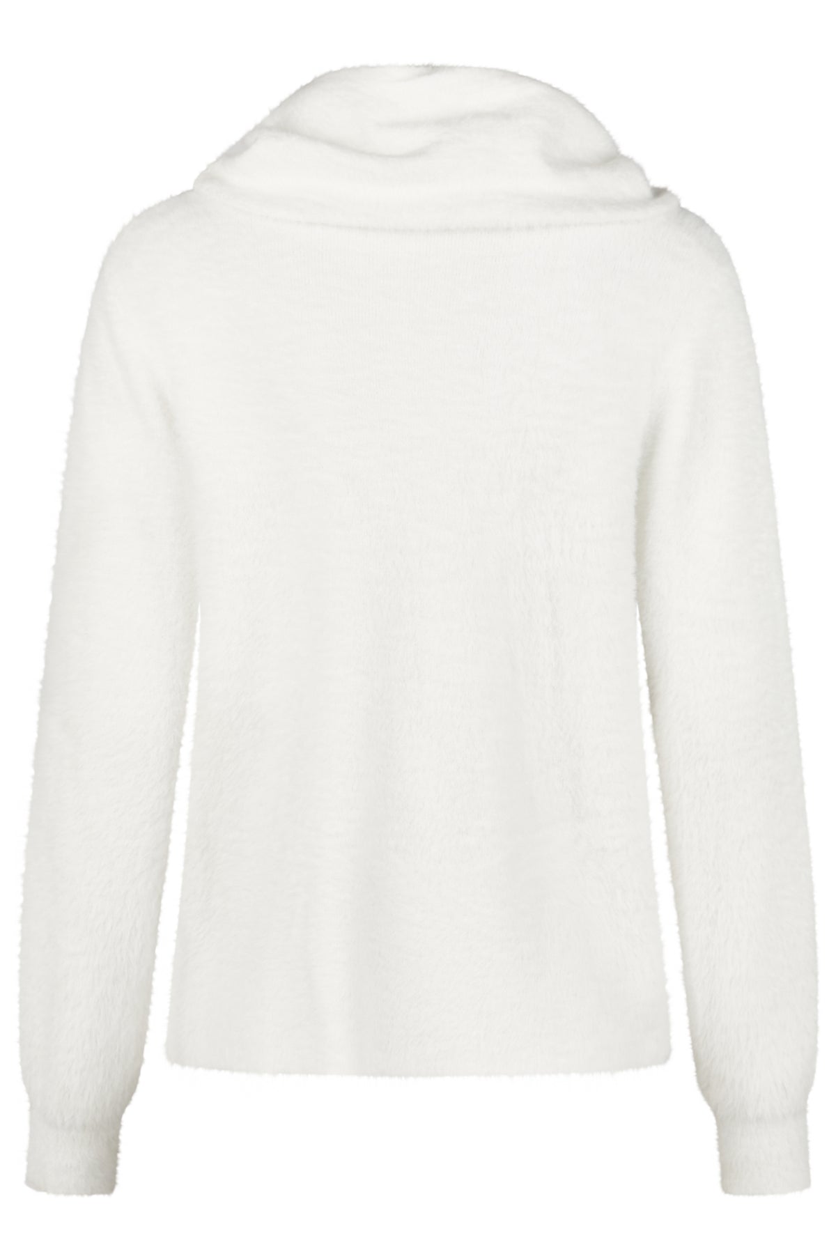 Barbara Lebek Fluffy Cosy Cowl Neck Jumper, White