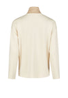 Barbara Lebek Colour Block Graphic Zip Sweatshirt, Beige