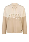 Barbara Lebek Colour Block Graphic Sweatshirt, Beige