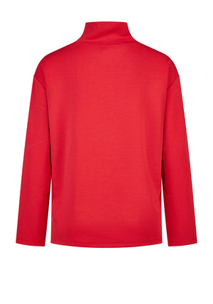 Barbara Lebek High Neck Sweatshirt, Red