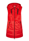 Barbara Lebek Feather Yarn Padded Gilet, Red