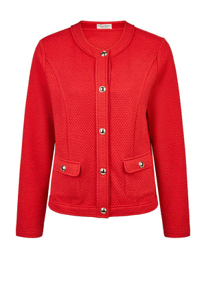 Barbara Lebek Textured Jacket, Red