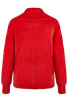 Barbara Lebek Fluffy Cosy Cowl Neck Jumper, Red