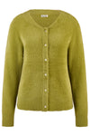 Barbara Lebek Fluffy Cosy Cardigan, Green