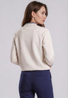 Barbara Lebek V Neck Sweatshirt, Beige