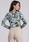 Barbara Lebek Flower Print Top, Blue & Green