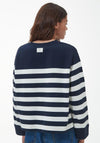 Barbour Womens Aster Striped Sweatshirt, Navy Stripe