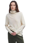 Barbour Womens Pendle Roll Neck Sweater, Cream