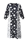 Aprico Beaconion Multi Print Maxi Dress, Black