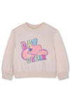 Billieblush Girls Cowboy Hat Long Sleeve Sweater, Pink