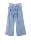 Billieblush Girls Wide Leg Jean, Blue